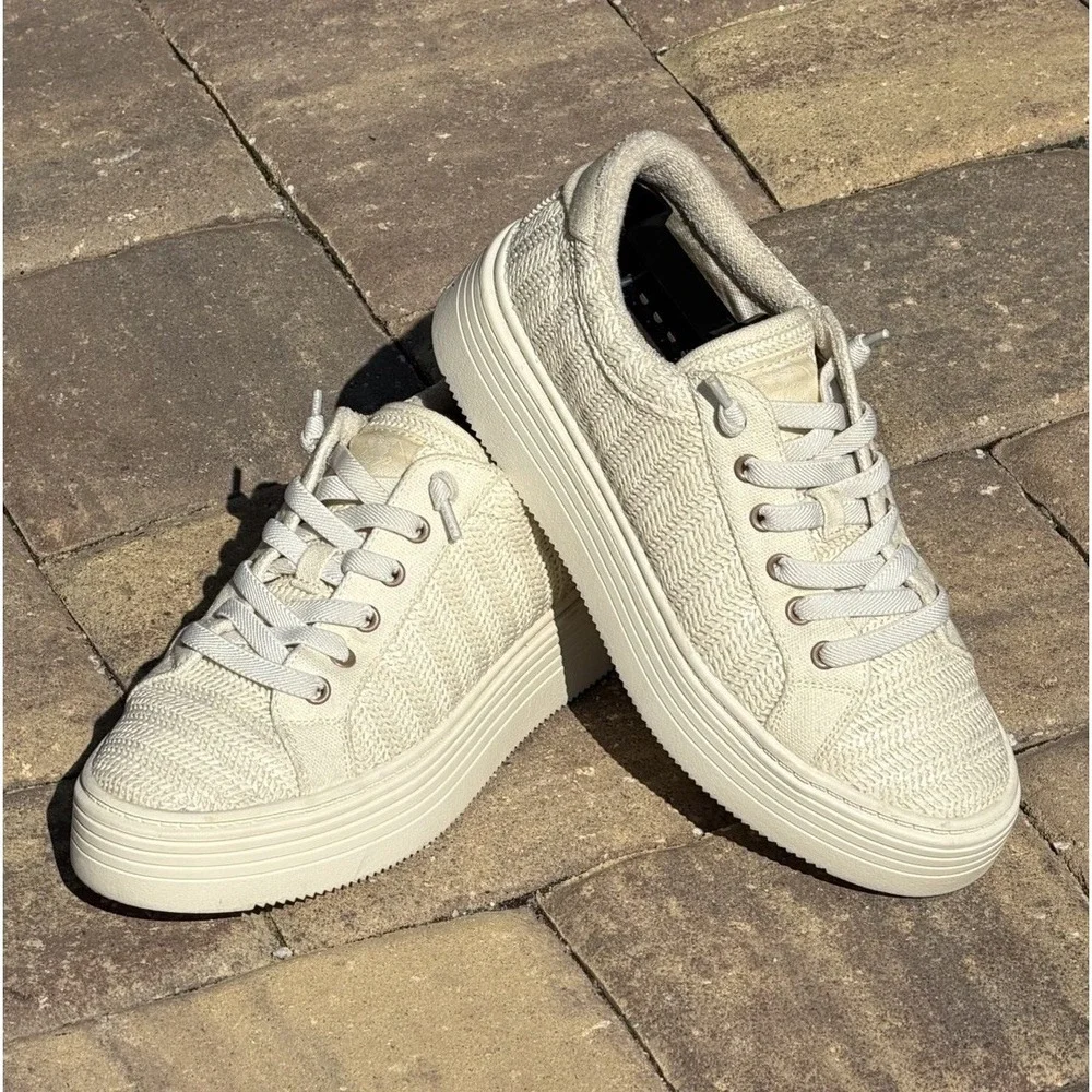 Roxy Women's Sheilahh 2.0 Platform Sneaker Natural Size 7 M